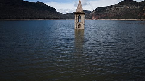 Storm Alice's floods in Barcelona, Spain