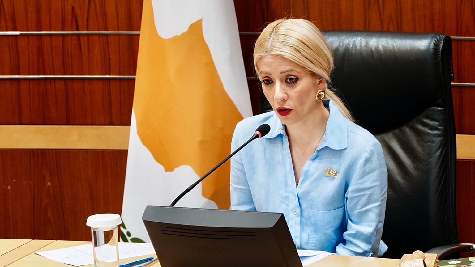 Η Πρόεδρος της Βουλής των Αντιπροσώπων της Κύπρου, Αννίτα Δημητρίου