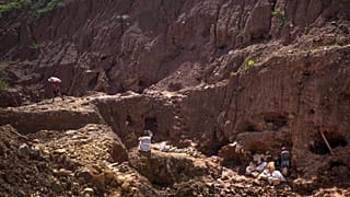 Venezuela El Callao'da bir altın madeni, 28 Nisan 2023