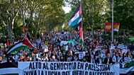 Imágenes de archivo de una protesta propalestina en España.