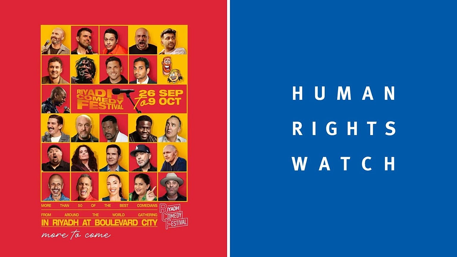 Human Rights Watch reject donations from comedians who appeared at Riyadh Comedy Festival 