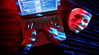 An illustration of an online scammer.