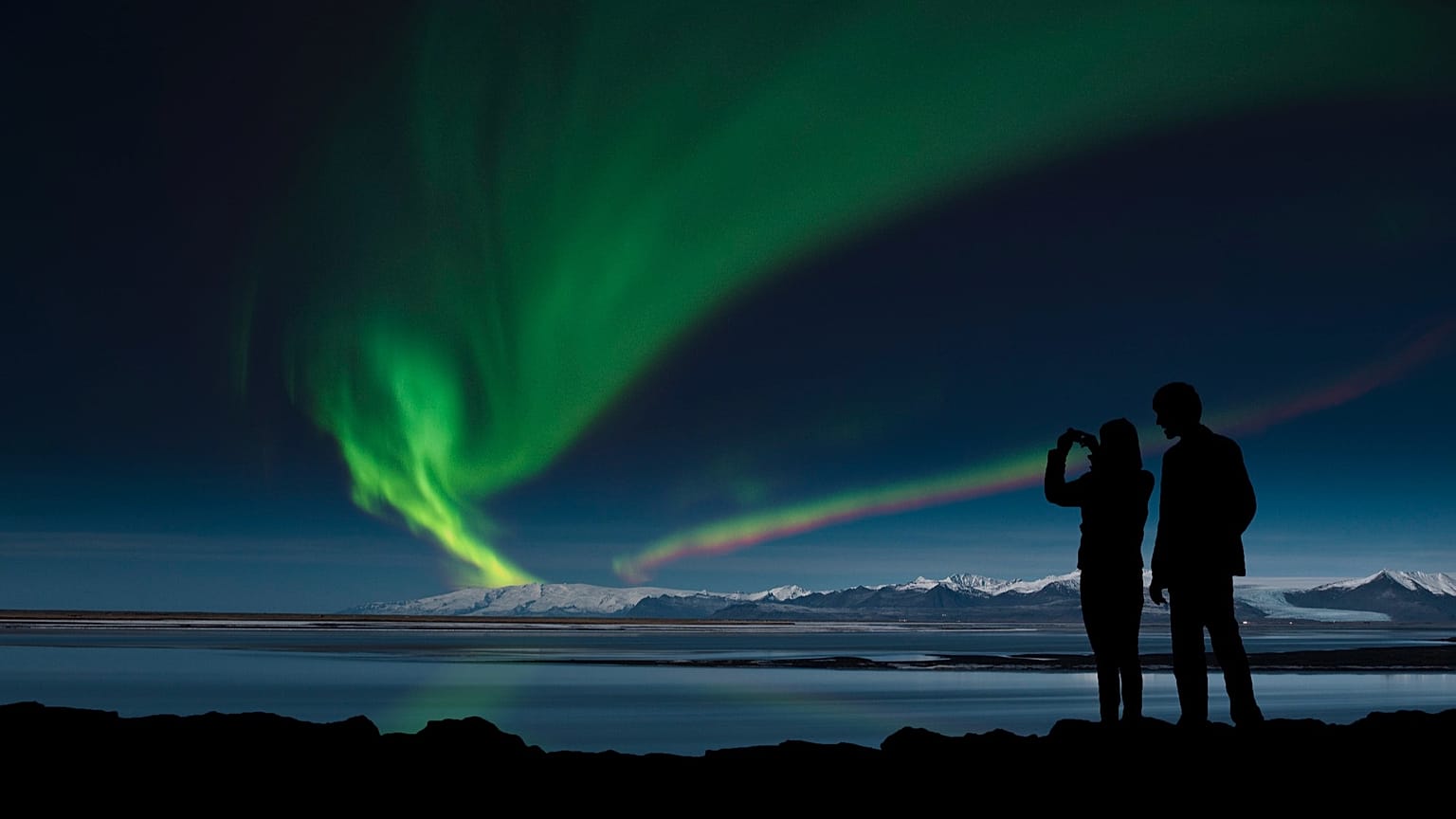 The Northern Lights in Iceland.