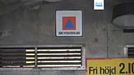 Schutzraum in einer Tiefgarage in Stockholm in Schweden