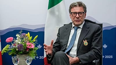 Ο Ιταλός Υπουργός Οικονομίας, Giancarlo Giorgetti, κατά τη διάρκεια της συνάντησης των G7 στον Καναδά τον περασμένο Μάιο