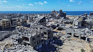Ισοπεδωμένες περιοχές στην Πόλη της Γάζας