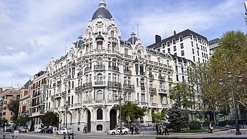 Imagen de edificios en el centro de Madrid.