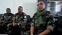 Командир военного подразделения CAPSAT полковник Майкл Рандрианирина во время интервью агентству Ассошиэйтед Пресс в Антананариву, Мадагаскар, 15 октября 2025 г.