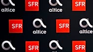 Dosya - SFR ve Alice logoları, 20 Mart 2018 Salı günü Paris'teki merkezlerinde görüntülendi.