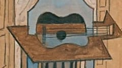 Natureza morta com guitarra", Pablo Picasso (1919)
