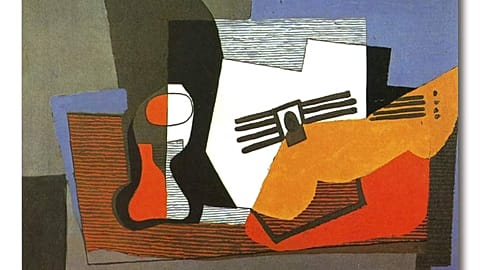 "Натюрморт с гитарой", Пабло Пикассо