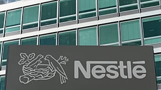 Il logo dell'azienda svizzera di alimenti e bevande Nestlé