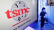 FILE - This photo shows the logo of TSMC during the Taiwan Innotech Expo at the World Trade Center in Taipei, Taiwan, 14 October 2022.