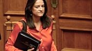 Η υπουργός Εργασίας και Κοινωνικών Ασφαλίσεων Νίκη Κεραμέως παρευρίσκεται στην Ολομέλεια της Βουλής, στη συζήτηση με αντικείμενο την ενημέρωση του σώματος για ζητήματα εξωτερι