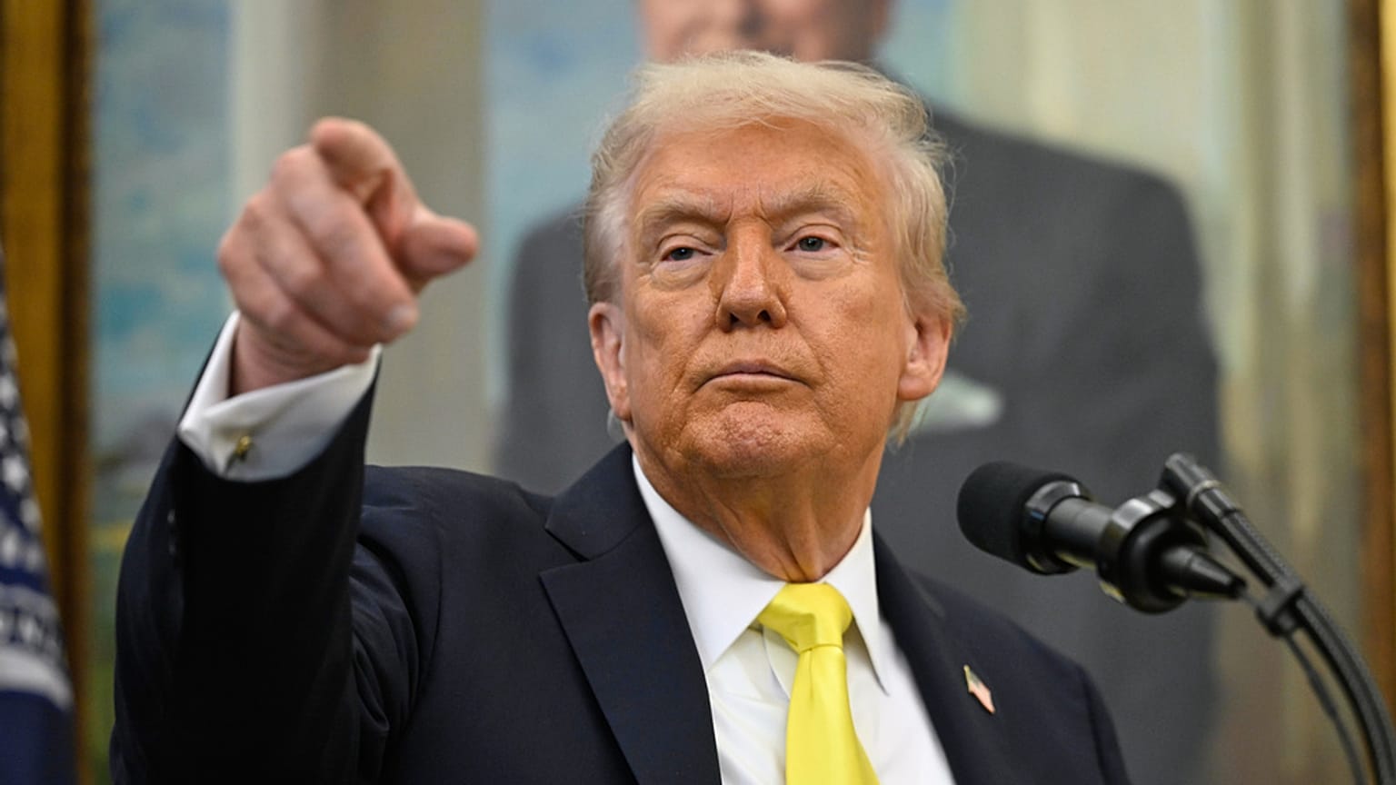 Donald Trump na quarta-feira na Sala Oval, na Casa Branca.