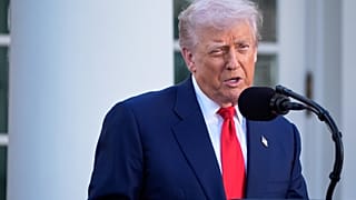 Trump vor dem Weißen Haus, 14. Oktober 2025