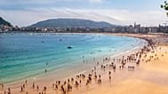 Playa de la Concha, San Sebastián (Imagen de archivo)