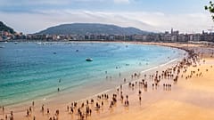 Plage de La Concha, Saint-Sébastien (Image d'archive)