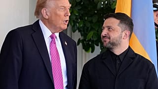 Le président américain Donald Trump accueille son homologue ukrainien Volodymyr Zelensky à la Maison Blanche, le vendredi 17 octobre 2025
