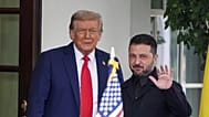 Trump y Zelenski, a la llegada de este último a la Casa Blanca este viernes 17 de octubre de 2025