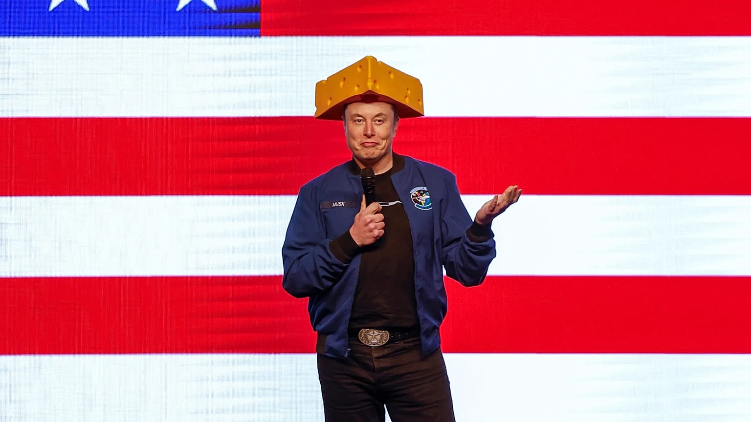Elon Musk, 30 Mart 2025'te Wisconsin'in Green Bay kentinde konuşuyor.