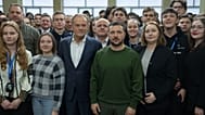Donald Tusk i Wołodymyr Zełenski