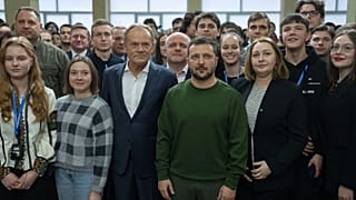 Donald Tusk i Wołodymyr Zełenski