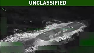 Vídeo del supuesto ataque estadounidense a un submarino con drogas en el Caribe.