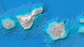 Serie sísmica en la costa entre Tenerife y Gran Canarias, 18 de octubre de 2025