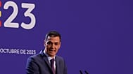 El presidente de España, Pedro Sánchez, durante la Cumbre Europea en Granada, España, el 6 de octubre de 2023.