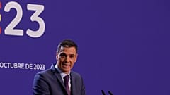 Ο Ισπανός πρωθυπουργός Pedro Sánchez κατά τη διάρκεια της Ευρωπαϊκής Συνόδου Κορυφής στη Γρανάδα, Ισπανία, 6 Οκτωβρίου 2023.