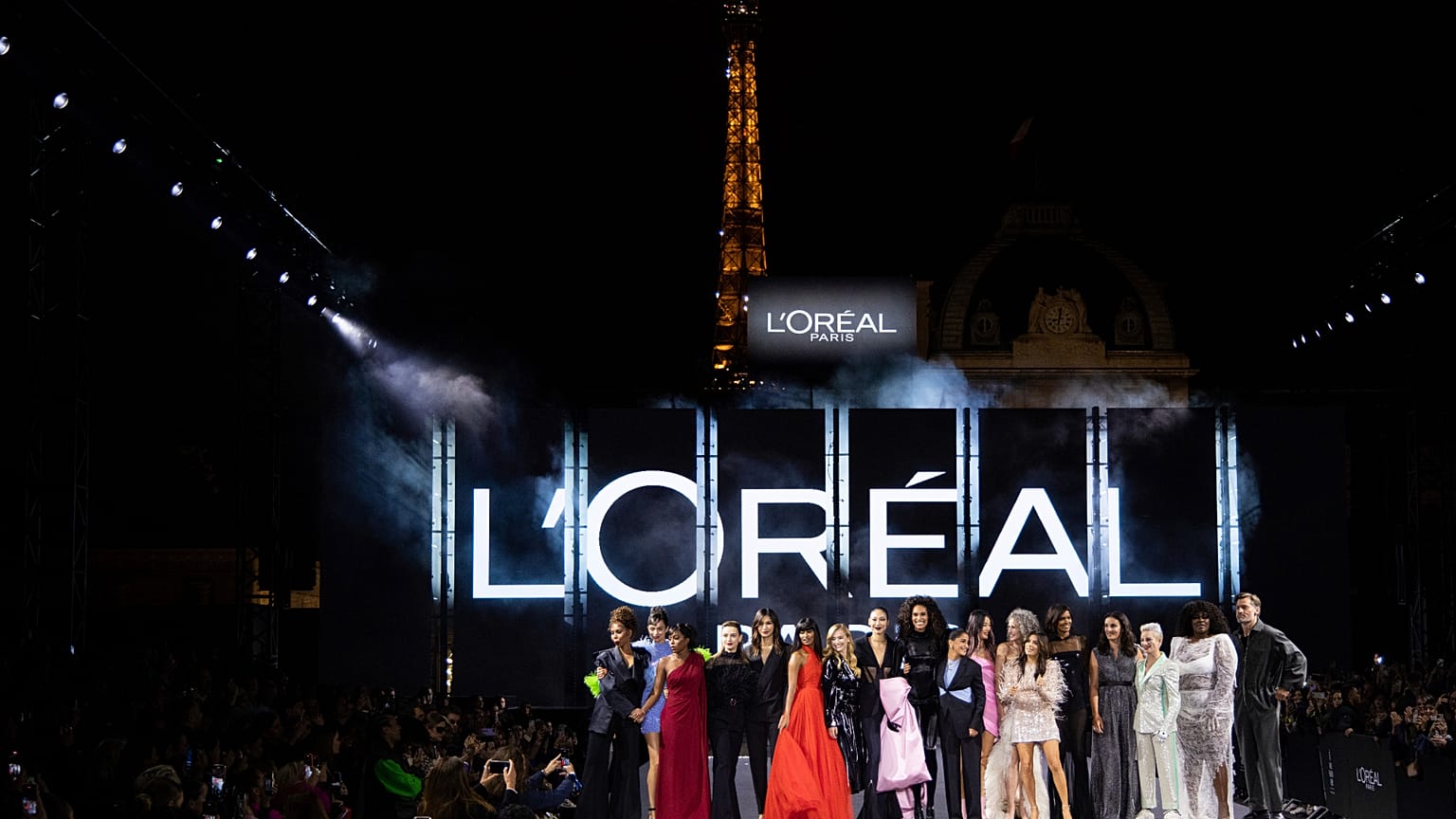 FILE - A model wears a creation for the L'Oreal ready-to-wear Spring/Summer 2023 fashion collection presented October 2022 in Paris.