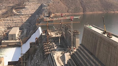 The Grand Ethiopian Renaissance Dam in the Benishangul-Gumuz region, 20 February, 2022