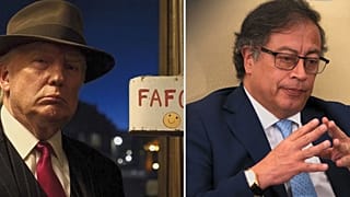 Donald Trump és Gustavo Petro