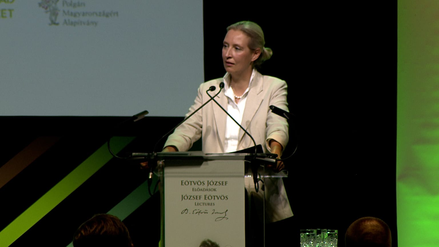 Alice Weidel Budapesten tart előadást a kormányközeli XXI. Század Intézet szervezésében