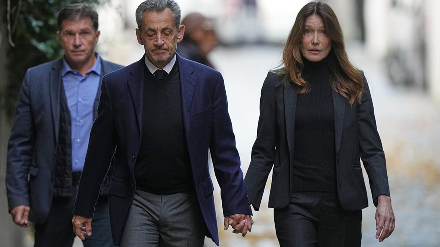 Der ehemalige französische Präsident Nicolas Sarkozy und seine Frau Carla Bruni