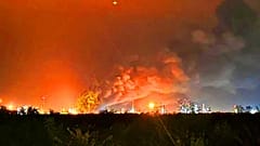 Una refinería estratégica de petróleo se incendió el lunes por la noche