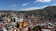Vista de la ciudad de Guanajuato desde las alturas.