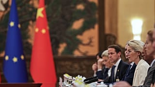 European Commission President Ursula von der Leyen attends China Summit in Beijing, China, 24 July 2025.