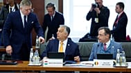 Orbán, Bart De Wever belga és Robert Fico szlovák kormányfő társaságában - Brüsszel, 2025. február 3.
