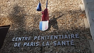 FILE: Outside view of La Sante prison in Paris, 29 September 2025