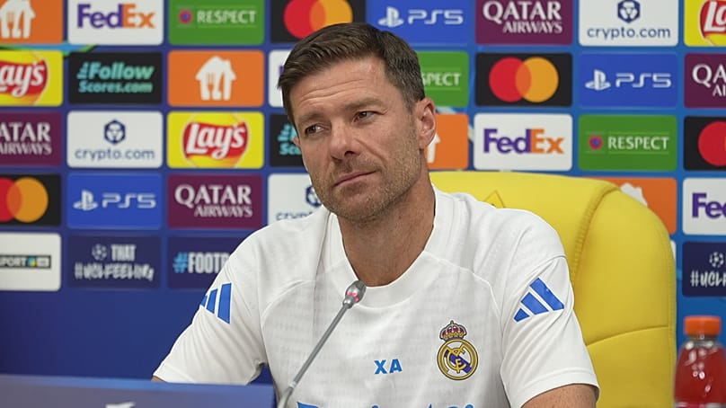 Хаби Алонсо на пресс-конференции