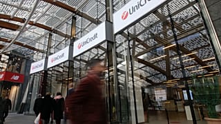 FILE - A file photo from December 2016 showing the entrance of the UniCredit tower at the Porta Nuova business district in Milan, Italy.