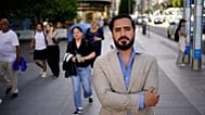 Luis 'Alvise' Pérez posa para una foto en Madrid de cara a su campaña de las europeas, investigada por financiarse presuntamente de forma ilegal.