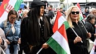 Tóth Gabi énekesnő a Békemeneten