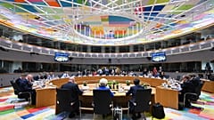 Table ronde du Conseil européen à Bruxelles, jeudi 23 octobre 2025.