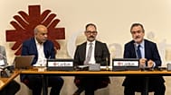 Il relatore speciale Onu sul Diritto all'alimentazione, Michael Fakhri, all'evento “Faith Leaders Unite Against Hunger” a Roma (22 ottobre 2025) 