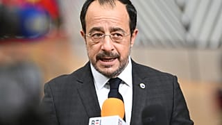 Ο Νίκος Χριστοδουλίδης μιλά στον Τύπο πριν τη Σύνοδο Κορυφής της ΕΕ, 23 Οκτωβρίου, Βρυξέλλες