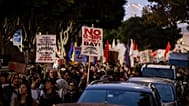 Manifestación en San Francisco, 23/10/2025.