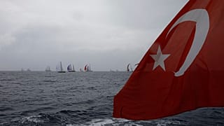 Bodrum açıklarından bir görüntü, 24 Ekim 2018